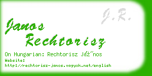 janos rechtorisz business card